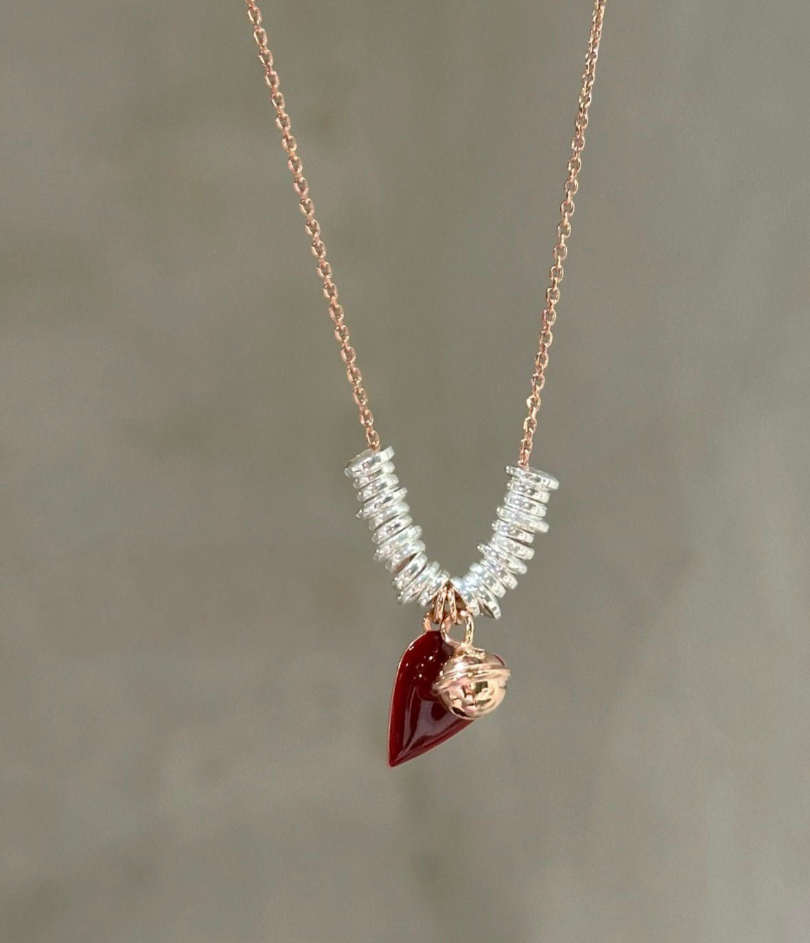 Girocollo cuore Burgundy La Vie