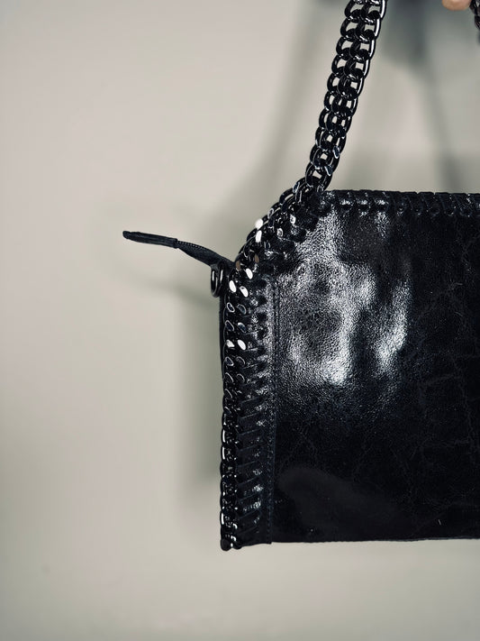 Borsa catene cavallino muccato