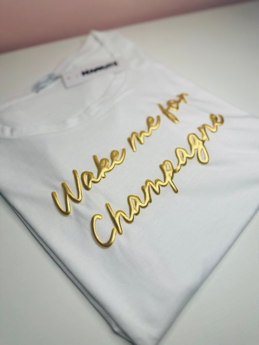 T-shirt champagne oro