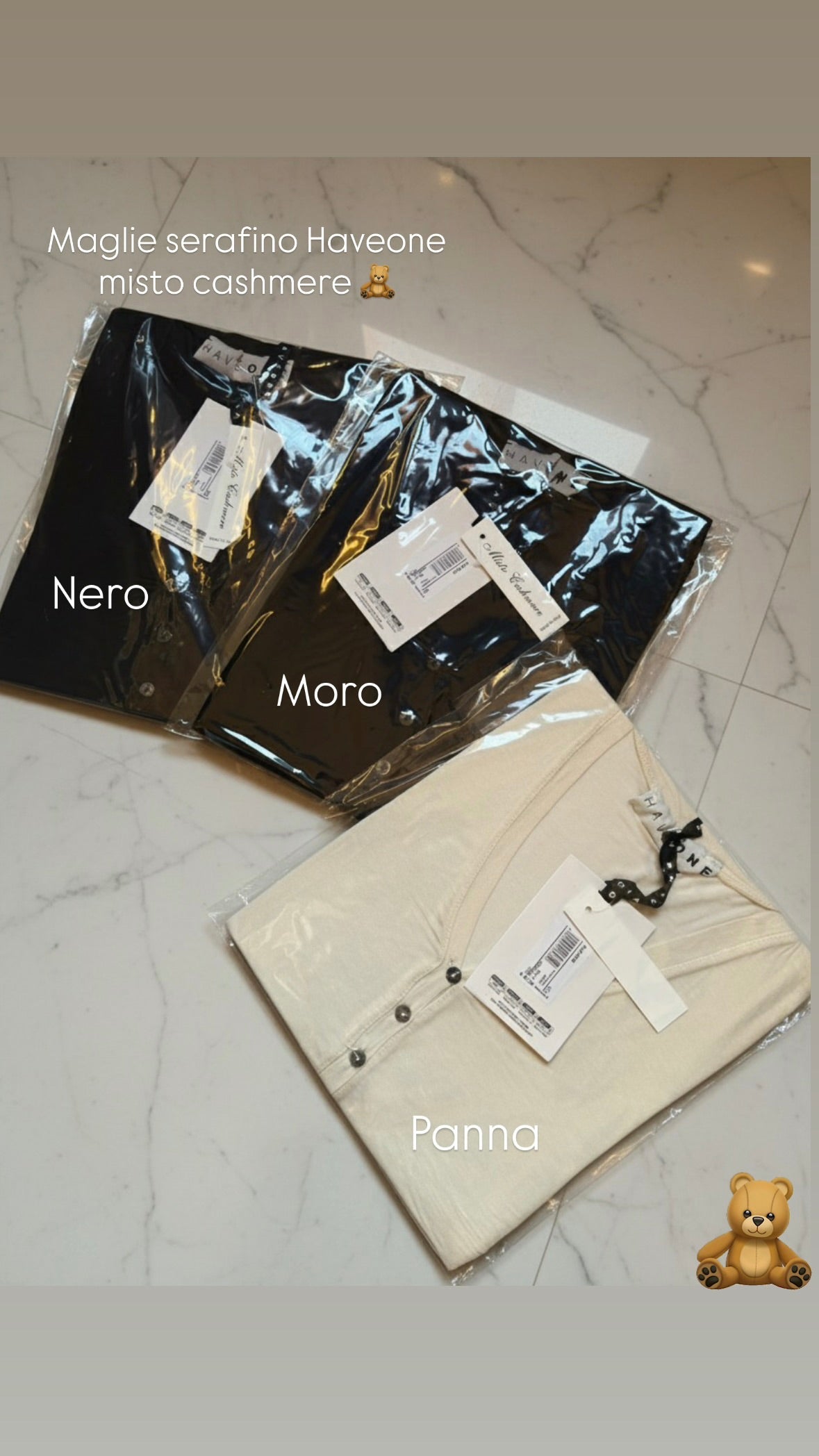 Maglia serafino misto cashmere-Haveone