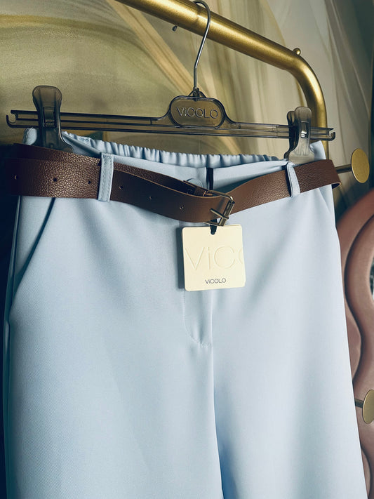 Pantaloni Vicolo celesti