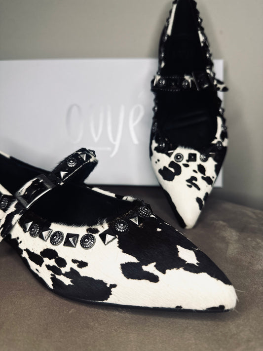 Maryjane Ovyè in cavallino muccato