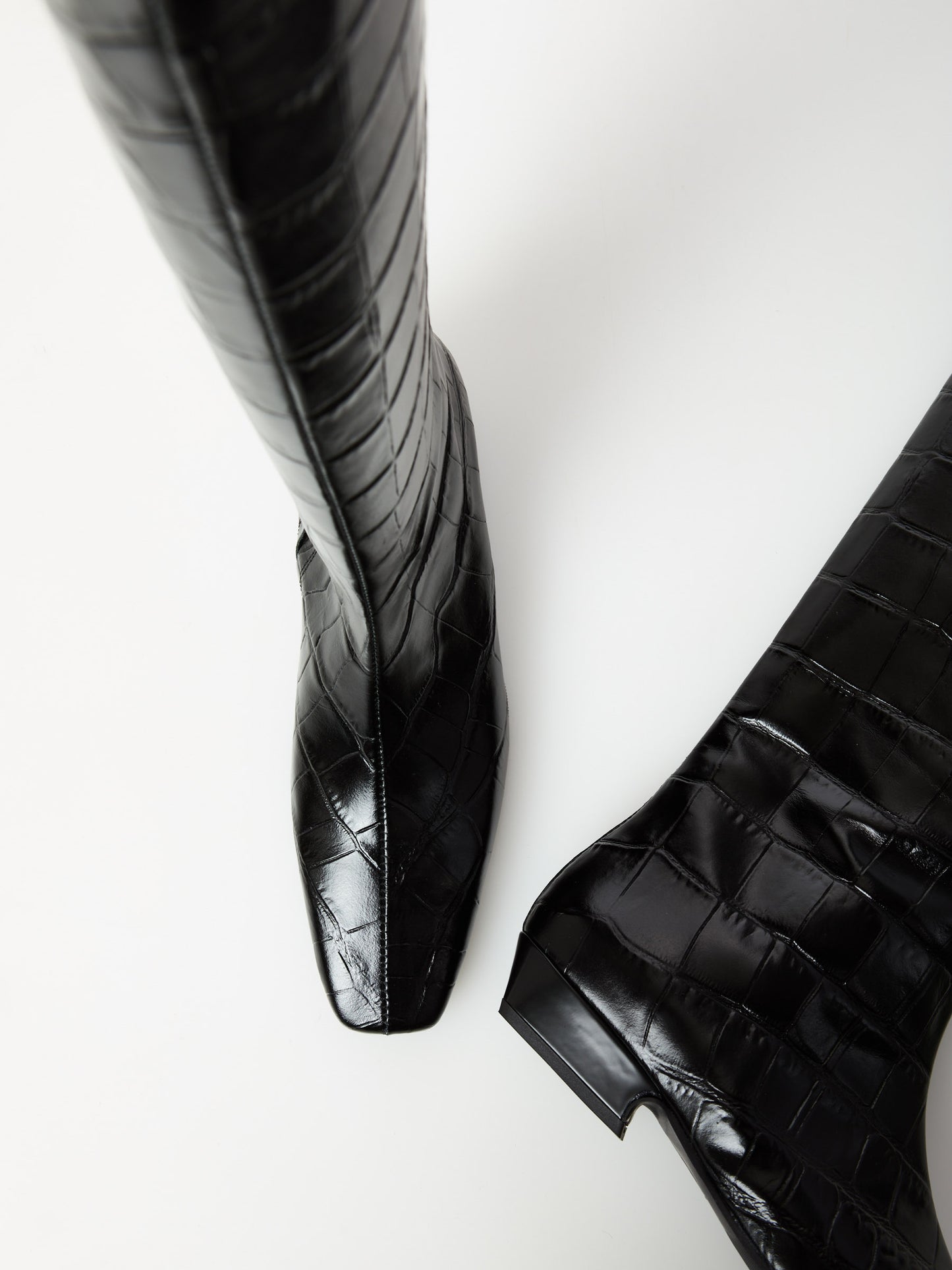 Stivali in pelle stampa cocco Ovyè