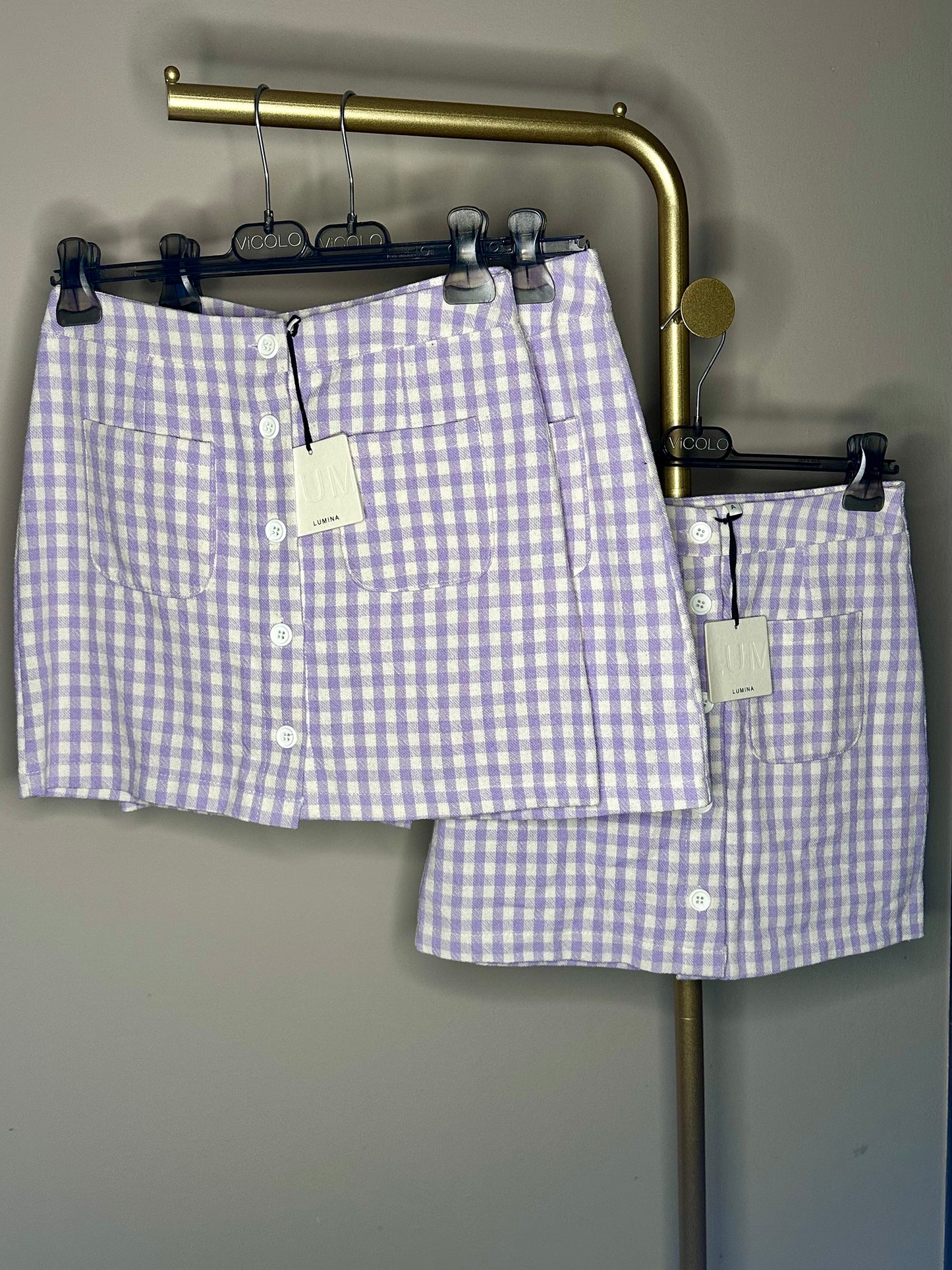 Minigonna bottoni Lumina