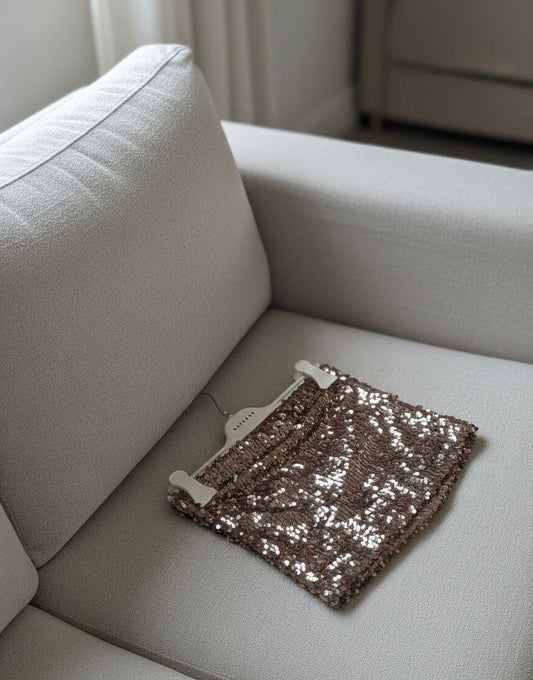 Top pailettes Haveone - bronzo