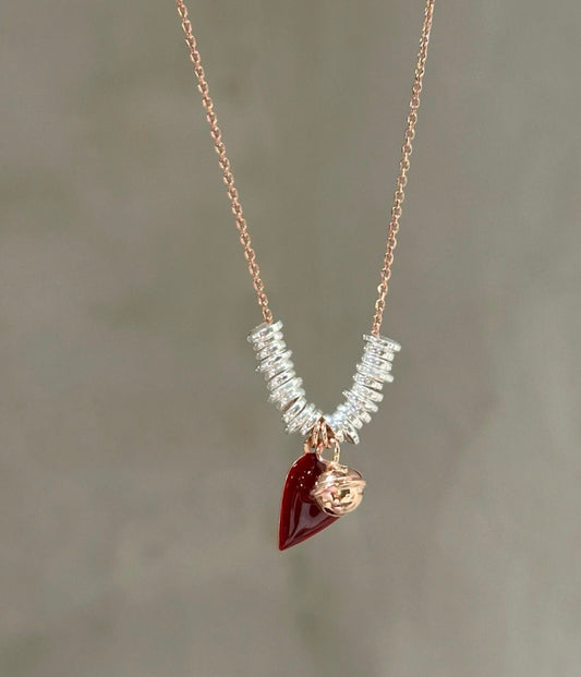 Girocollo cuore Burgundy La Vie