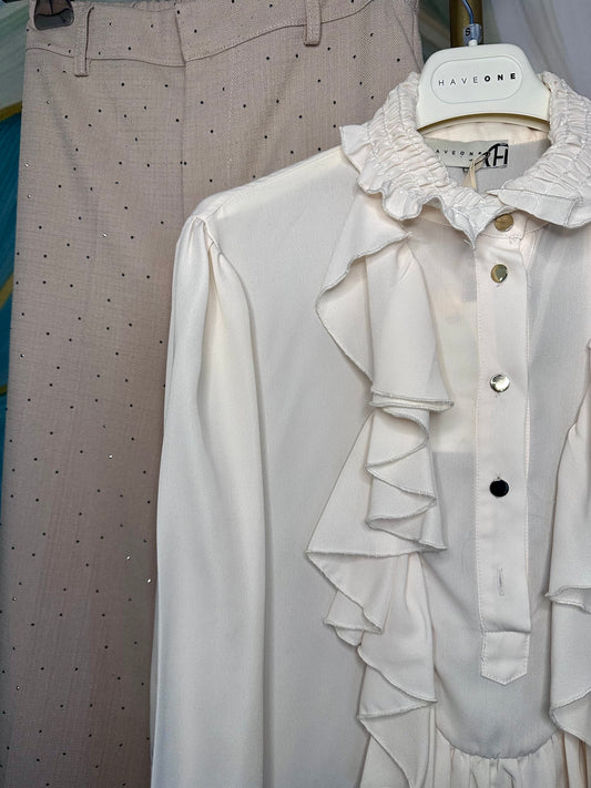 Camicia rouches Haveone