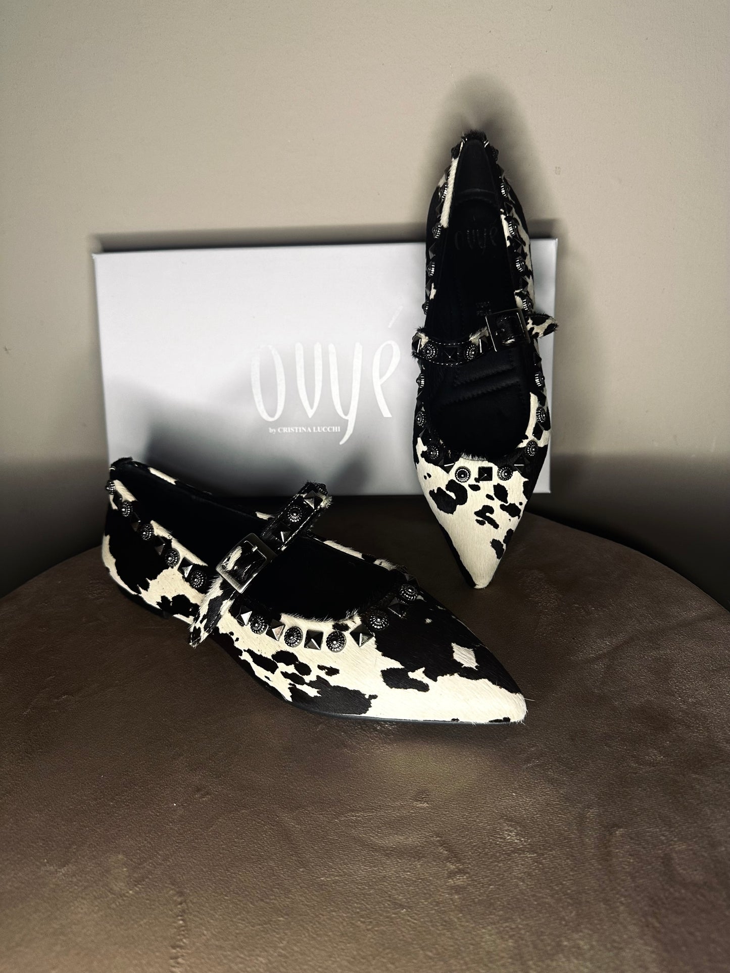 Maryjane Ovyè in cavallino muccato