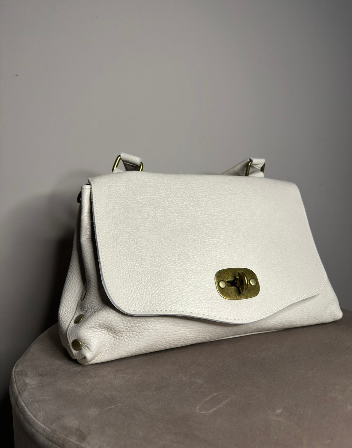 Borsa suede e pelle Diana