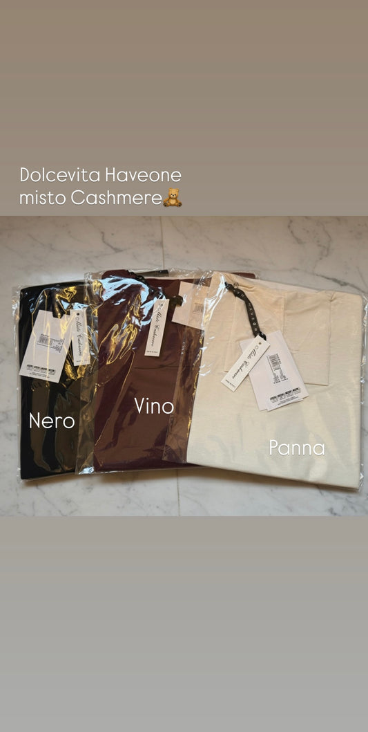 Maglia dolcevita misto cashmere-Haveone
