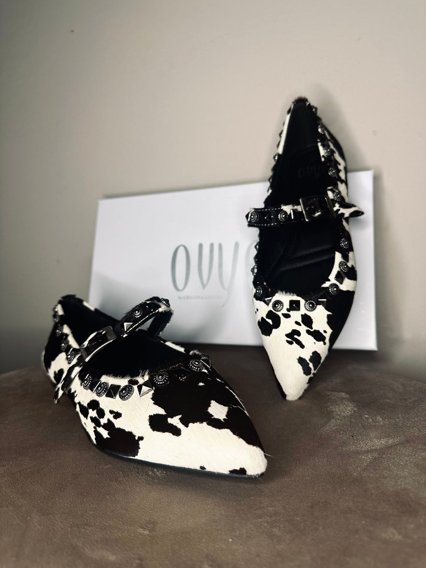 Maryjane Ovyè in cavallino muccato