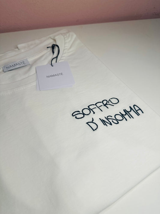 T-shirt ricamo soffro d’insomma