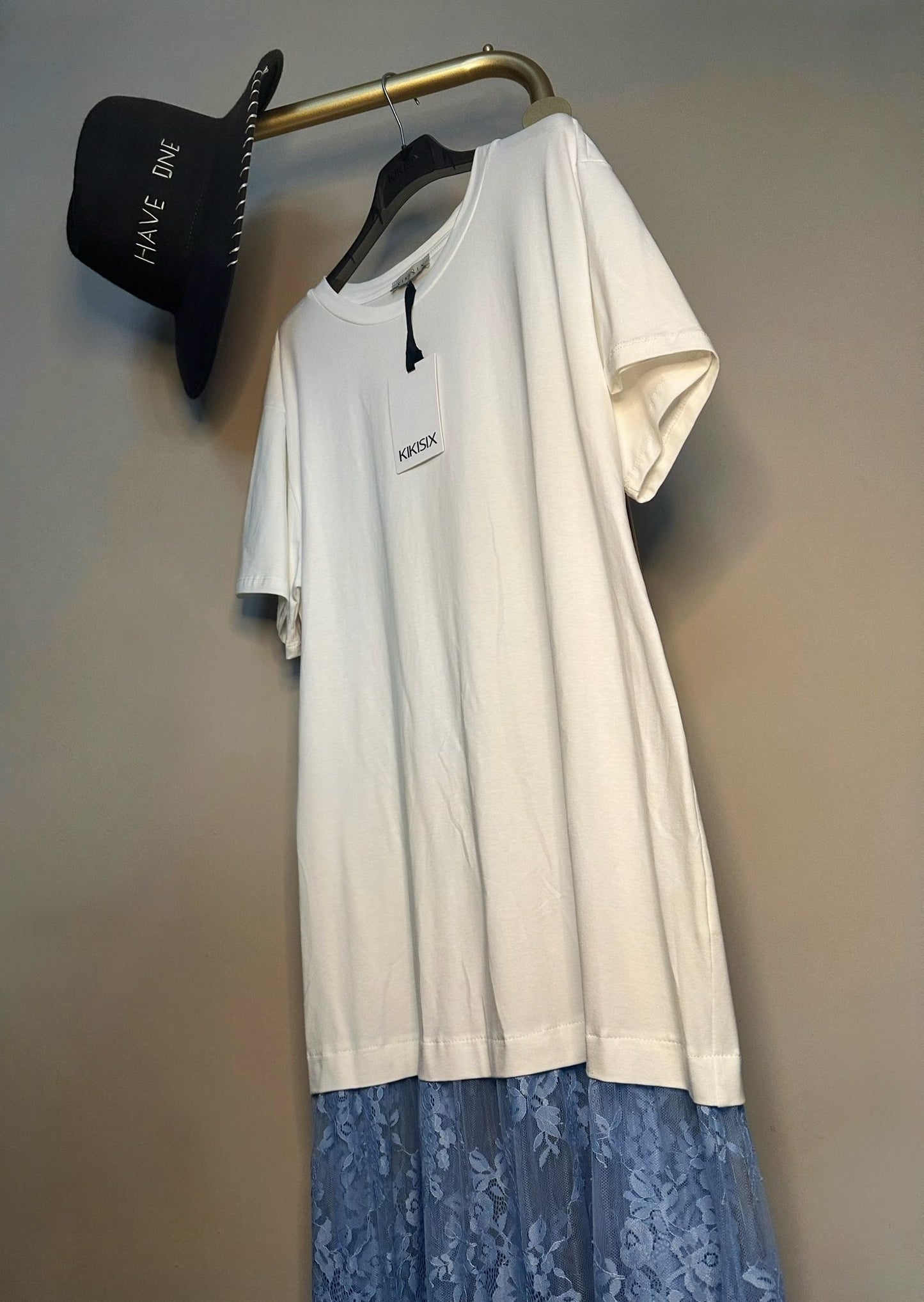 Abito KIKISIX jersey con pizzo