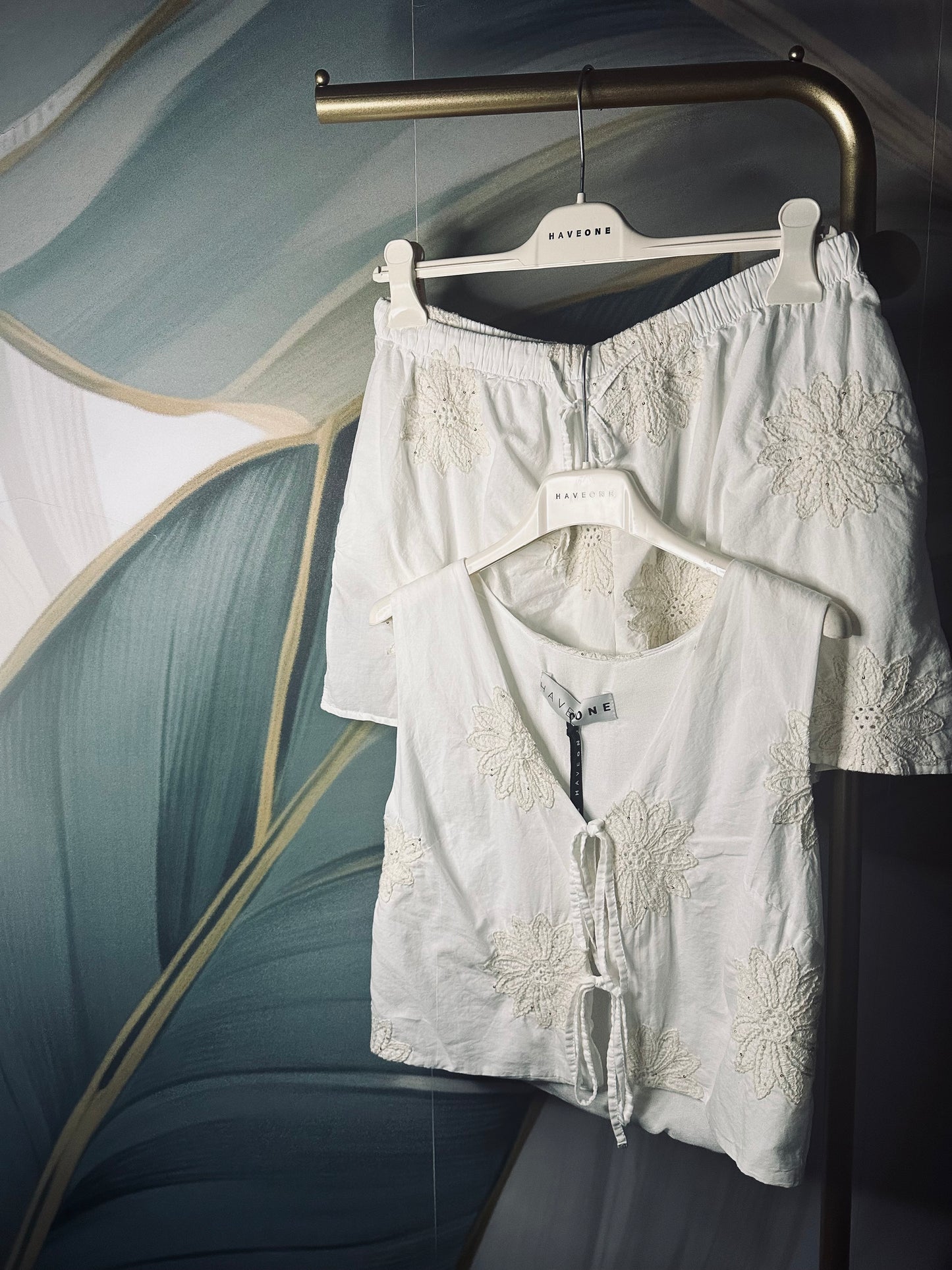 Completo Gilet+pantaloncino pizzo San Gallo HaveOne