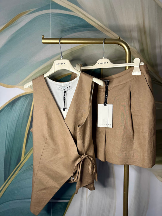 Completo HaveOne Lino cammello