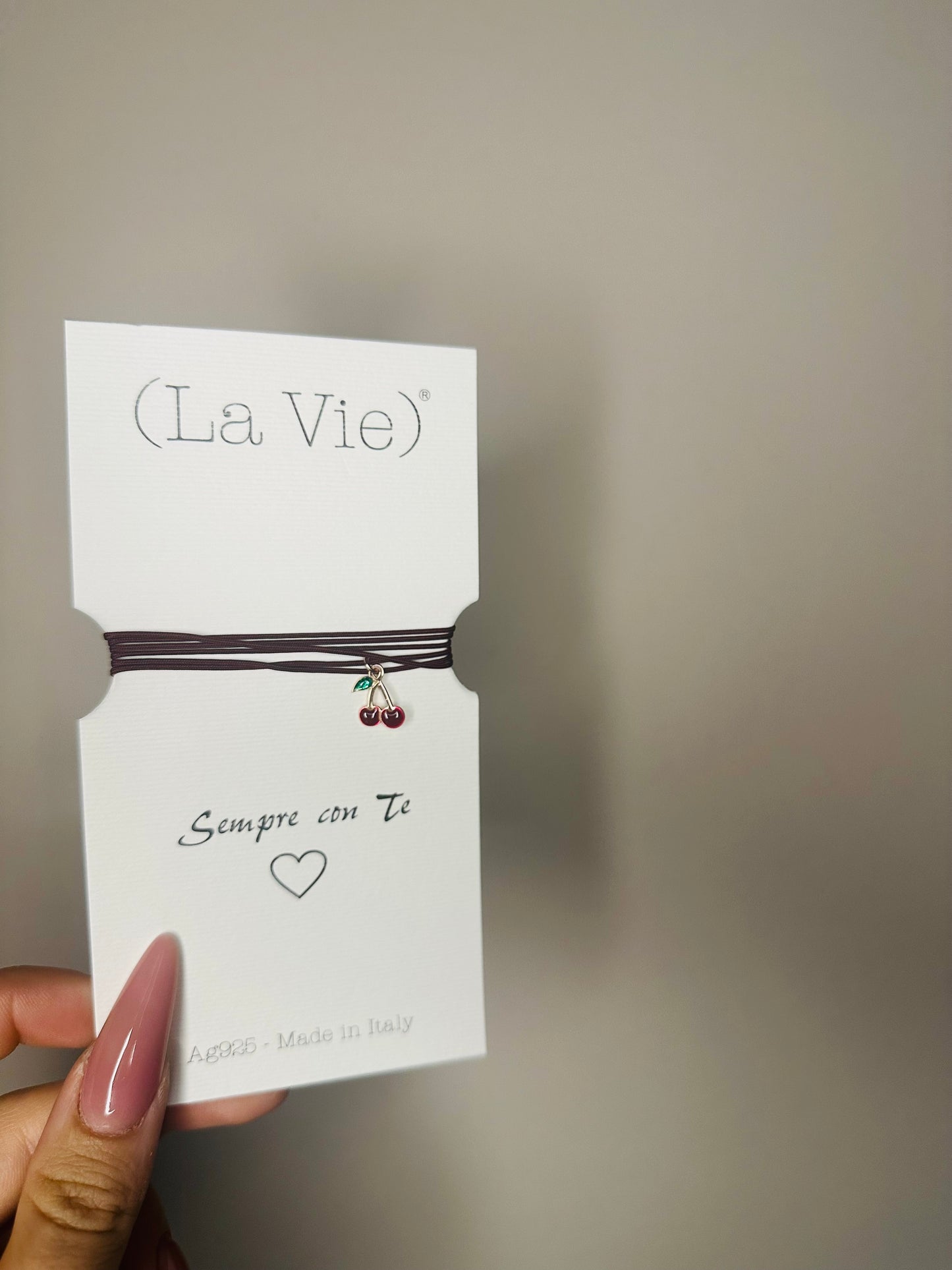 Choker cordino ciliegine