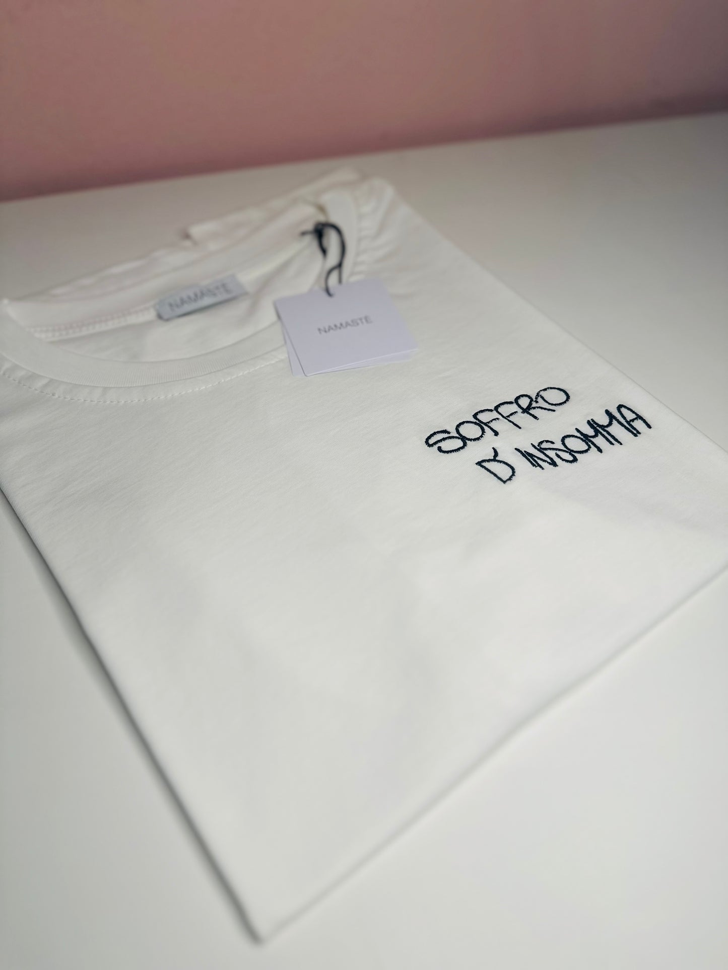 T-shirt ricamo soffro d’insomma