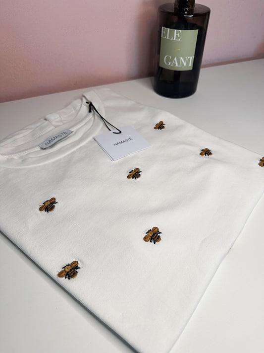 T-shirt ricamo apette