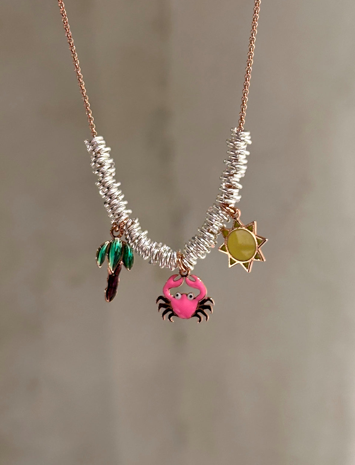 Girocollo microtondini Love Beach