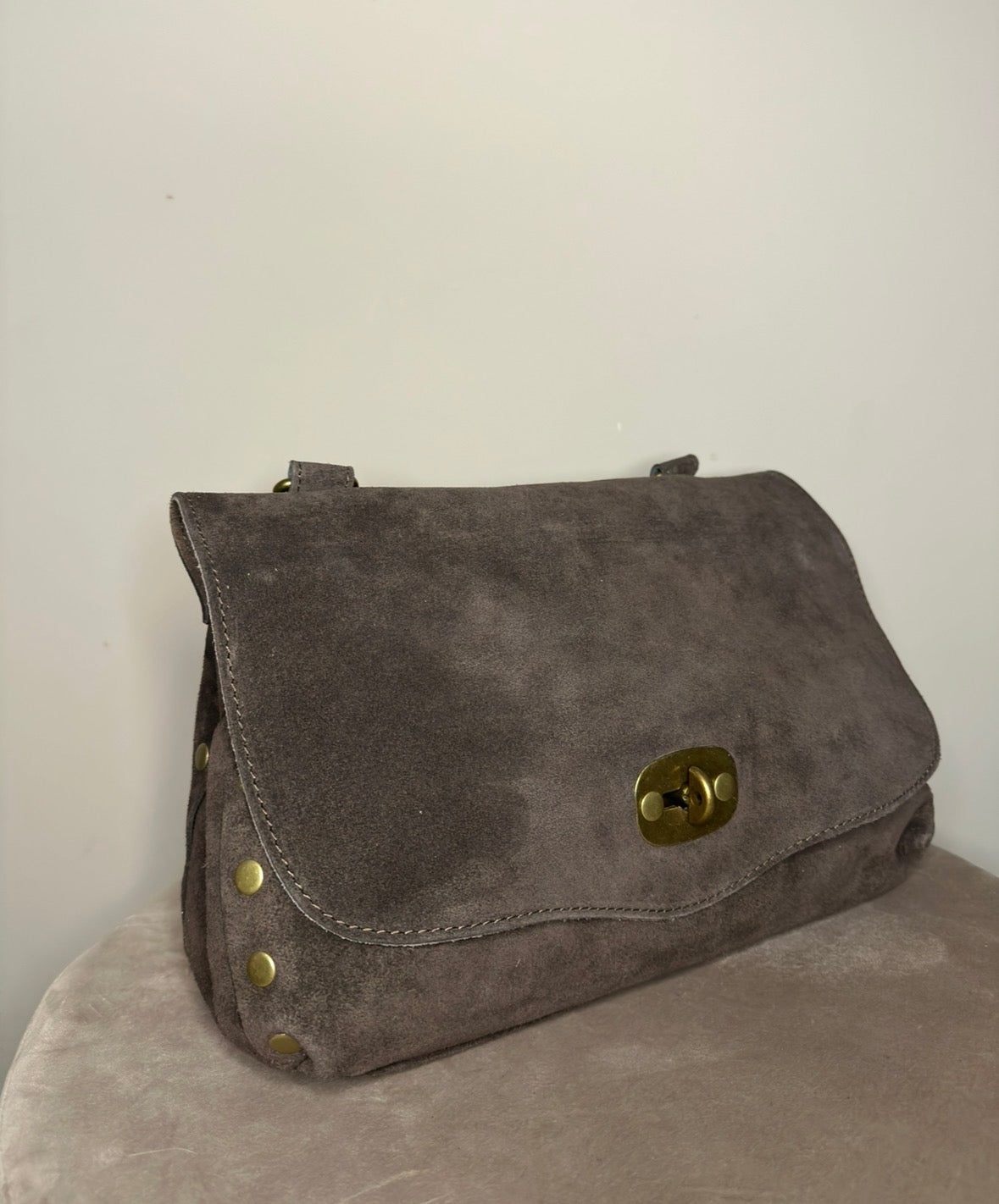 Borsa suede e pelle Diana