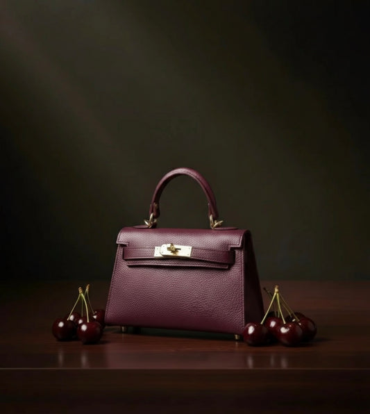 Borsa mini Kelly ciliegia