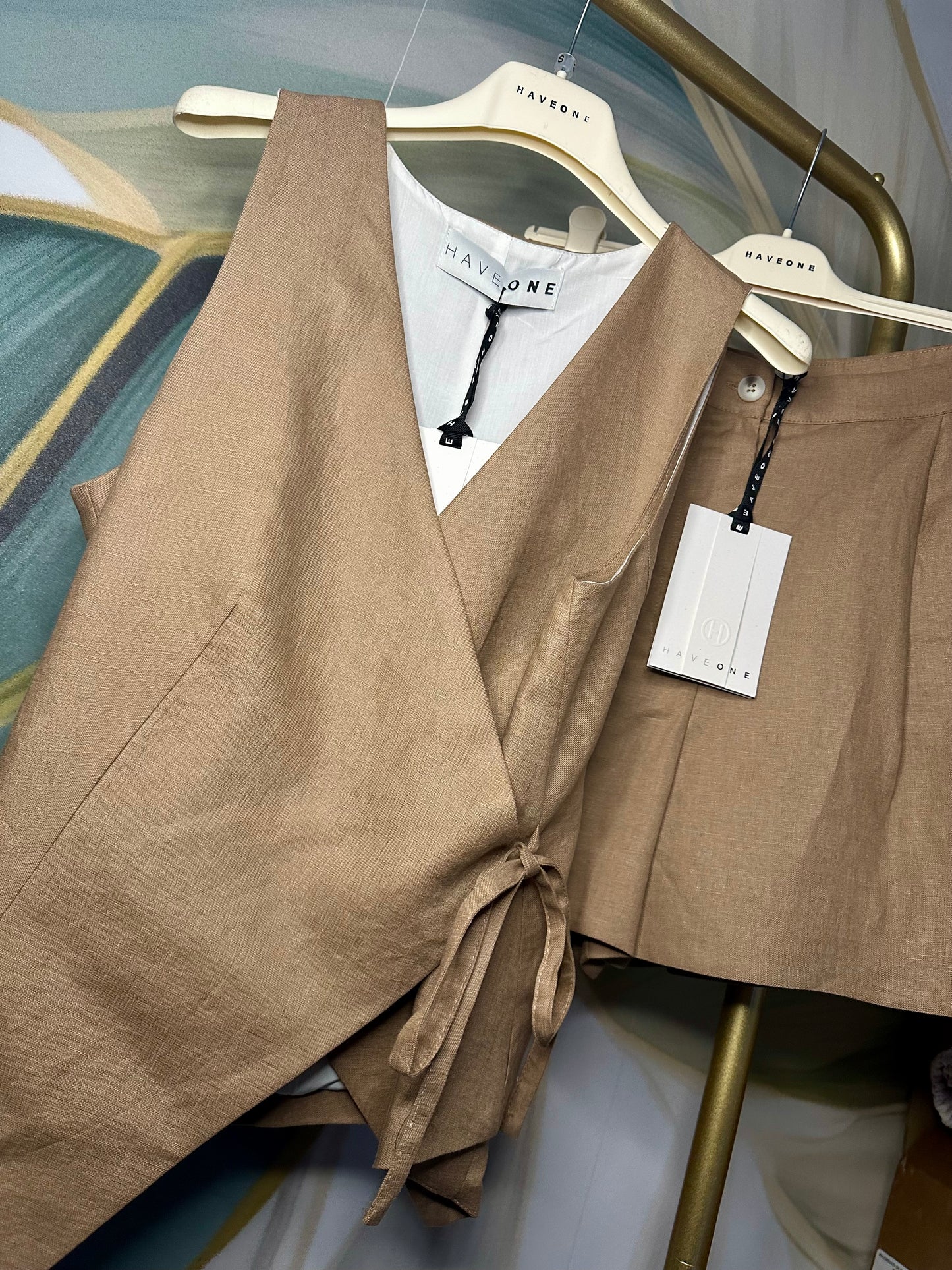 Completo HaveOne Lino cammello