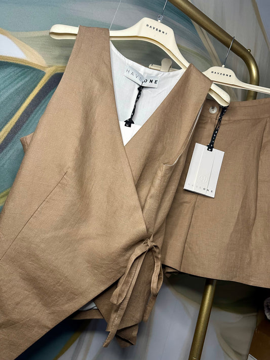 Completo HaveOne Lino cammello