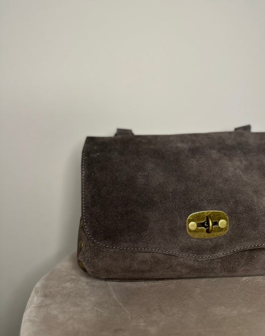 Borsa suede e pelle Diana