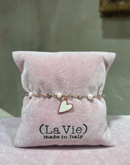 Bracciale pietre cuore