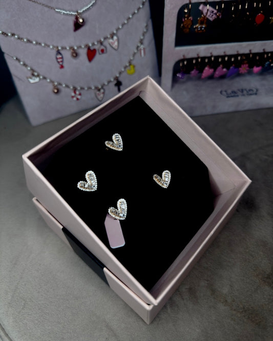 Orecchino lobo Heart Glass