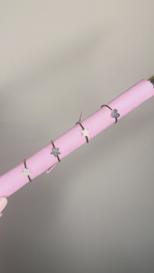 Anelli micro charm regolabili